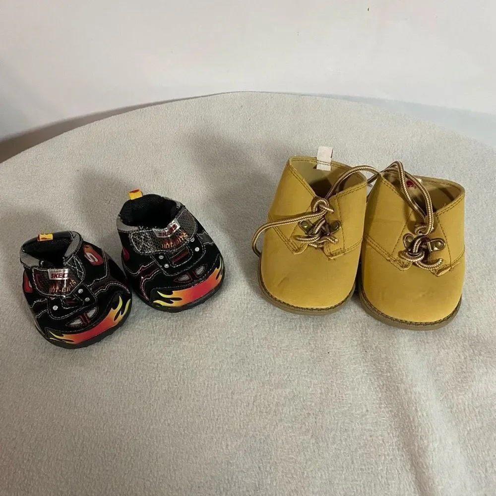 Build a Bear lot of shoes boots two pairs included Skechers BAB